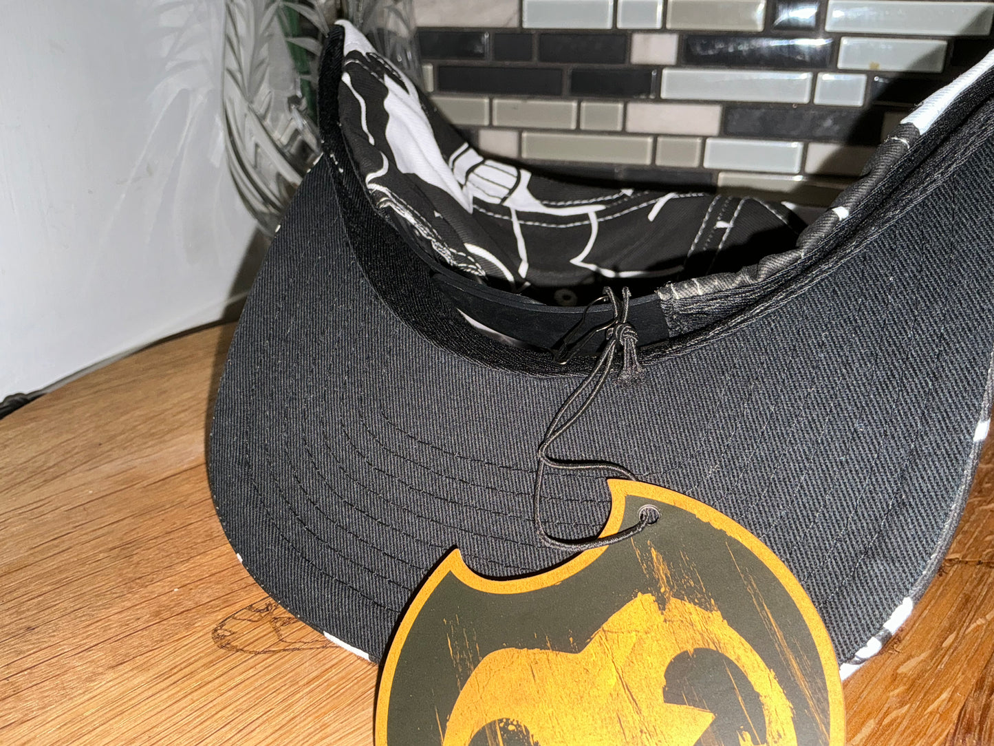 Bendy and the ink machine character paneled snap back hat
